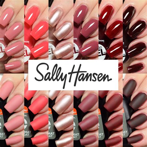 black nail polish sally hansen|sally hansen color chart.